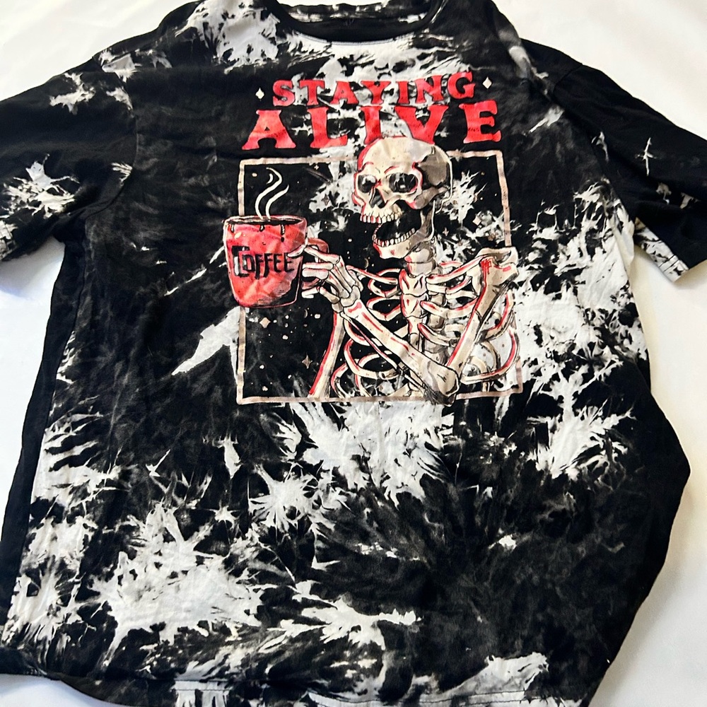 Black and White Graphic T-Shirt